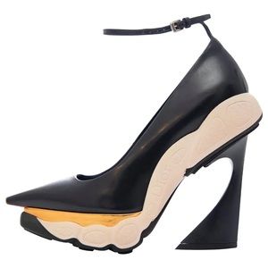 Christian Dior By Raf Simons Patent Leather Runway Sneaker Pumps Fall 2014